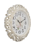 Часы настенные, интерьерные "Хостон", бесшумные, d-40.5 см, циферблат 26 см, белое золото - Фото 2