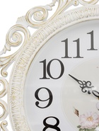 Часы настенные, интерьерные "Хостон", бесшумные, d-40.5 см, циферблат 26 см, белое золото - Фото 3