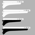 Полка ДСП островного стеллажа 1020×330×25 мм, цвет белый - Фото 2