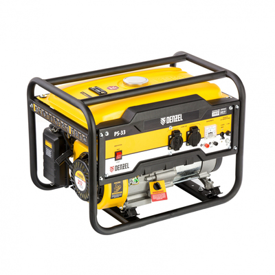 Генератор бензиновый Denzel PS 33 946834, 4Т, 7 л.с., 3300 Вт, 230/12 В, 15 л, ручной старт