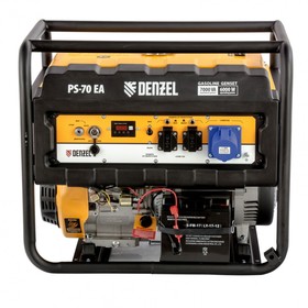 Генератор бензиновый Denzel PS 70 EA 946894, 4Т, 7000 Вт, 230 В, 25 л, коннектор автоматики