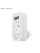 Таймер розеточный электронный Luazon Lighting, 16 A, интервал 1 минута, 220 В, недельный - Фото 3