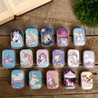 Шкатулка металл прямоугольная "Единорожка" МИКС 2,2х5,8х4 см - фото 20963593