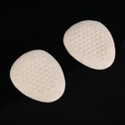 Полустельки для обуви, на клеевой основе, силиконовые, 6,5 × 5,5 см, пара, цвет бежевый - Фото 2