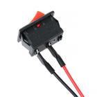 Выключатель клавишный, провод 10 см, красный, набор 10 шт. - Фото 4