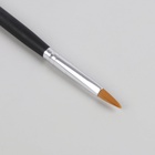 Кисть шпатель для акрил-геля, лепесток, 18 см, 5×17 мм, чёрная - Фото 2