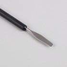 Кисть-шпатель для акрил-геля, лепесток, 18 см, d - 5 × 17 мм, цвет чёрный/серебристый - Фото 3