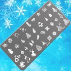 Пластина для стемпинга металлическая «Праздничное ассорти», 12×6 см - Фото 3