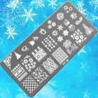 Пластина для стемпинга металлическая «Зимний узор», 12×6 см - Фото 3