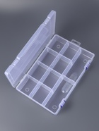 Органайзер для хранения мелочей, 10 съёмных ячеек, с подвесом, 31×20.5×6 см, прозрачный - Фото 3