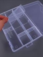 Органайзер для хранения мелочей, 10 съёмных ячеек, с подвесом, 31×20.5×6 см, прозрачный - Фото 4