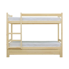 Двухъярусная кровать с выдвижным спальным местом 3 в 1, 800 × 2000 мм, 800 × 1900 мм, сосна - Фото 3
