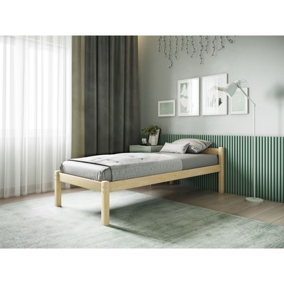 Односпальная кровать «Т1», 700×1600, массив сосны, без покрытия
