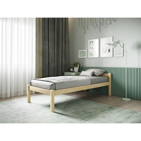 Односпальная кровать «Т1», 800x1900, массив сосны, без покрытия