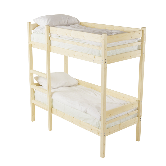 Детская двухъярусная кровать «Дональд», 700×1600, массив сосны, без покрытия - фото 1908483293