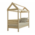 Детская кровать-домик, 700×1600, массив сосны, без покрытия - Фото 2