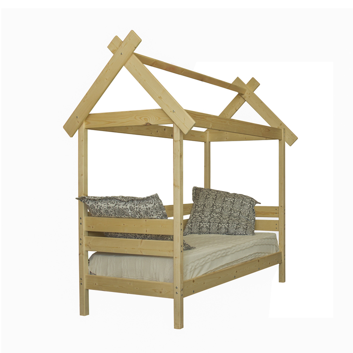 Детская кровать «Избушка», 700×1900, массив сосны, без покрытия - фото 1908483348