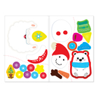 Аппликации наклейками новогодние «Медвежонок», 12 стр. - Фото 3