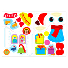 Аппликации наклейками новогодние «Медвежонок», 12 стр. - Фото 4