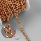 Цепочка для сумки, железная, 4.35×5.8 мм, 10 ± 0.5 м, цвет золотой - Фото 2