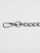 Цепочка для сумки, плоская, с карабинами, алюминиевая, 9×14 мм, 120 см, цвет серебряный - Фото 2