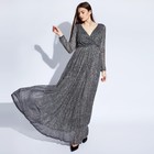 Платье женское MINAKU "Isabel", длинное, размер 46, цвет серебро  (артикул 4343115)  большой выбор товаров оптом и в розницу по низким ценам с доставкой