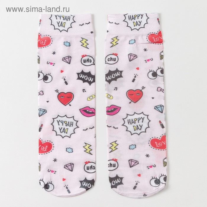 Носки женские MINAKU "Wow", р-р 36-39 (23-25 см) - Фото 1