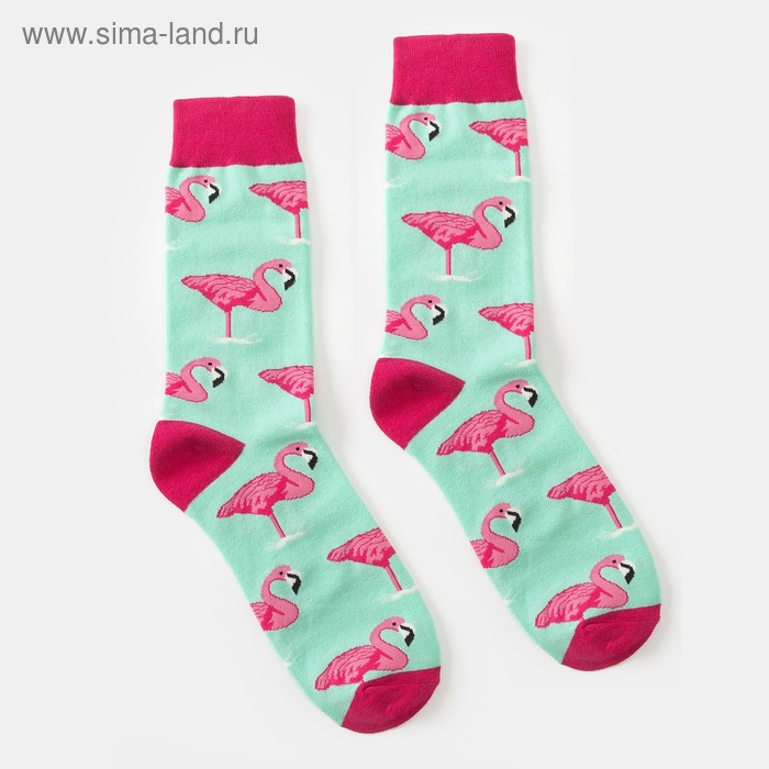 Носки MINAKU «Фламинго», размер 36-41 (23-27 см) - Фото 1
