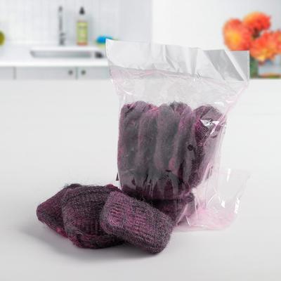 Губки-подушечки абразивные металлические с мыльным порошком, 10 шт.