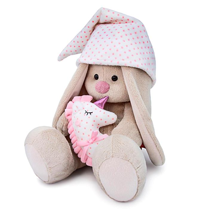 Мягкая игрушка «Зайка Ми с розовой подушкой - единорогом», 18 см - фото 1907025474