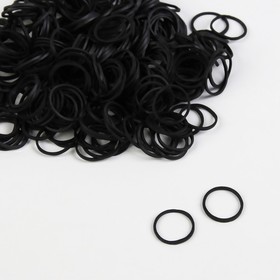 Парикмахерские резинки для создания прически, d=1,5 см, 50 гр, цвет чёрный