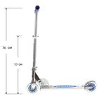 Самокат алюминиевый OT-D1, два колеса PVC, d=100 мм, цвет синий, до 50 кг - Фото 3