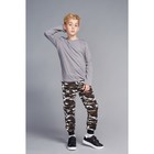 Брюки для мальчика, на манжете, камуфляж коричневый, рост 98-104 (р.28) - Фото 3