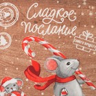 Полотенце "Доляна" Сладкое послание 35х60см,100% хл 160 г/м2 - Фото 3