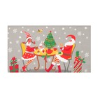 Полотенце "Доляна" Дед Мороз 35х60см,100% хл 160 г/м2 - Фото 2