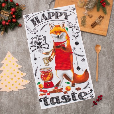 Полотенце кухонное «Happy taste» 35х60см