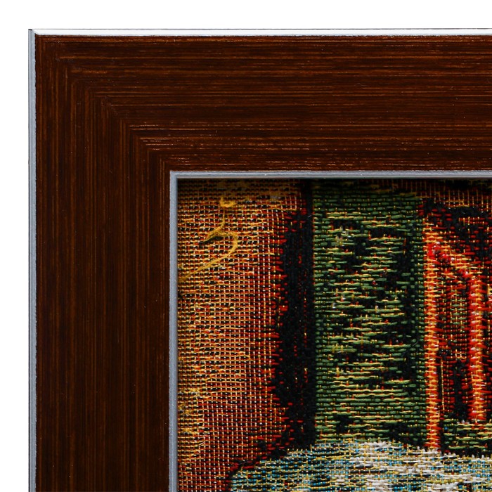 Гобеленовая картина "Ресторан на набережной" 66х38 см рамка МИКС - фото 1883471122