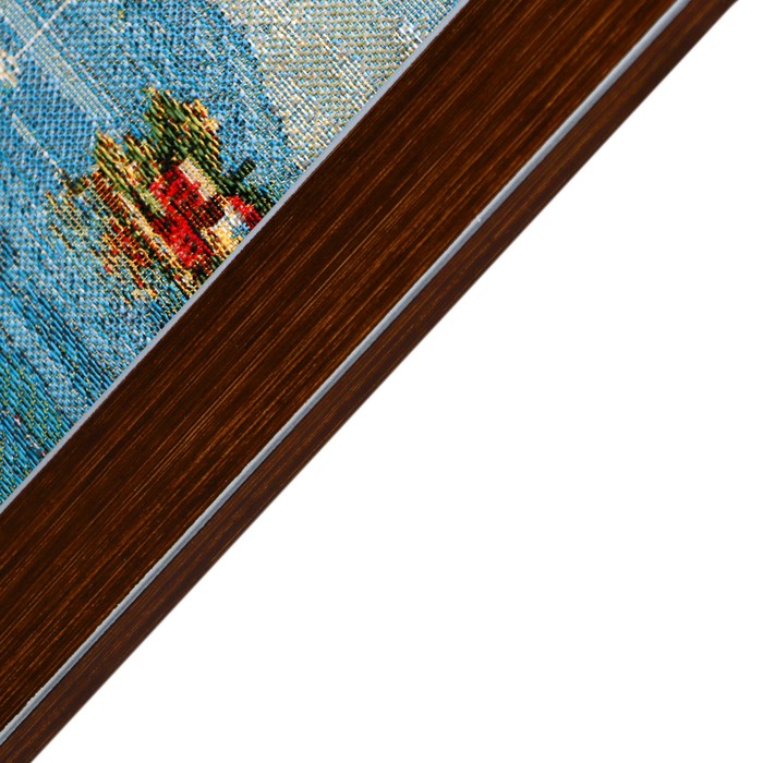 Гобеленовая картина "Ресторан на набережной" 66х38 см рамка МИКС - фото 1883471123