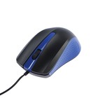 Мышь Oklick 225M, проводная, оптическая, 1200 dpi, USB, черно-синяя - Фото 2