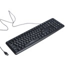 Клавиатура Oklick 180M, проводная, мембранная, 104 клавиши, USB, чёрная - Фото 1