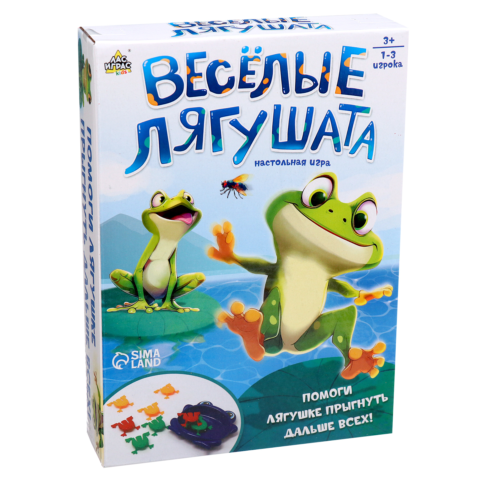 Настольная игра «Весёлые лягушата», 1-3 игрока, 3+ (4365787) - Купить по  цене от 188.00 руб. | Интернет магазин SIMA-LAND.RU