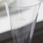 Фужер пластиковый одноразовый для шампанского «Конус», 150 мл, с чёрной ножкой, цвет прозрачный - Фото 5