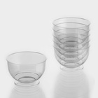 Креманка одноразовая для фуршета «Кристалл», 200 мл, пластик, прозрачная - Фото 5