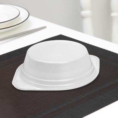 Тарелка одноразовая суповая, 500 мл, пластик, белая