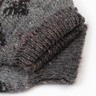 Носки мужские шерстяные "Орнамент-зима" цвет тёмно-серый, размер 25 - Фото 3