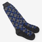 Гольфы женские шерстяные «Ромбы», цвет чёрный, размер 23 - Фото 1