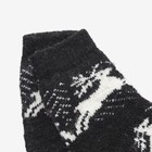 Носки детские шерстяные «Олени», цвет чёрный, размер 16 - Фото 2