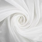 Тюль, размер 150х260 см, тиснение листья, цвет белый, вуаль - Фото 4
