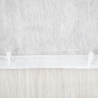 Тюль, размер 150х260 см, тиснение листья, цвет белый, вуаль - Фото 6