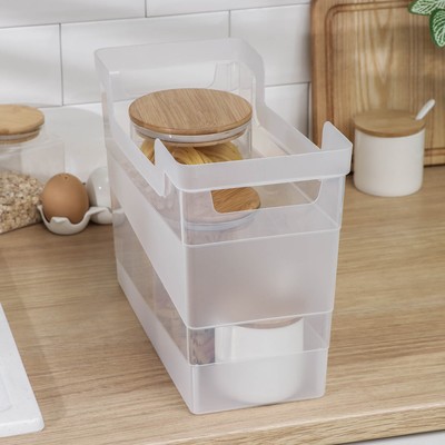 Контейнер для хранения Idiland, пластик, 10.5 л, 34×16×25 см, прозрачный